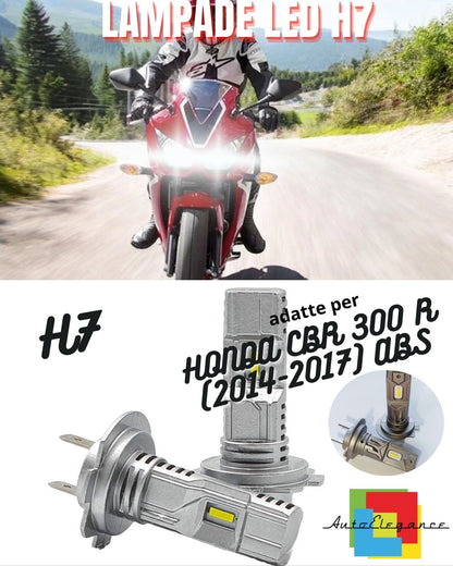 ✨LAMPADA LED H7 6000K CANBUS PER ANABBAGLIANTI HONDA CBR 300 R ABS✨