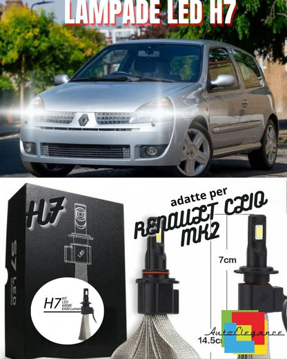✨H7 LED LOW BEAM LAMP KIT RENAULT CLIO MK2 Restyling 6000K XENON WHITE✨ 