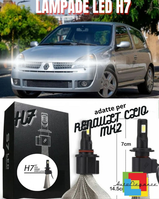 ✨H7 LED LOW BEAM LAMP KIT RENAULT CLIO MK2 Restyling 6000K XENON WHITE✨ 