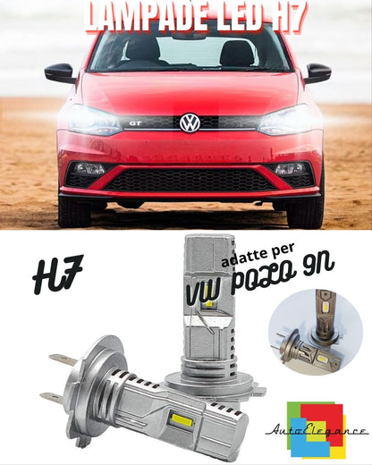 🌊KIT LED H7 PER VW POLO 9N RESTYLING 6000K BIANCO LUMEN CANBUS ANABBAGLIANTI🌊