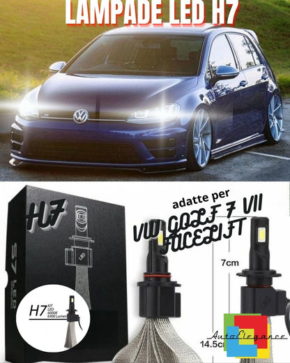 🌤️KIT H7 LED CANBUS LOW BEAM VW GOLF 7 FACELIFT XENON 6000K 6400 LUMEN🌤️ 