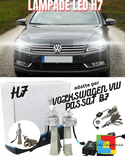 😍KIT LED H7 6500K FULL CANBUS 8000 LUMEN LED PER VOLKSWAGEN VW PASSAT B7😍