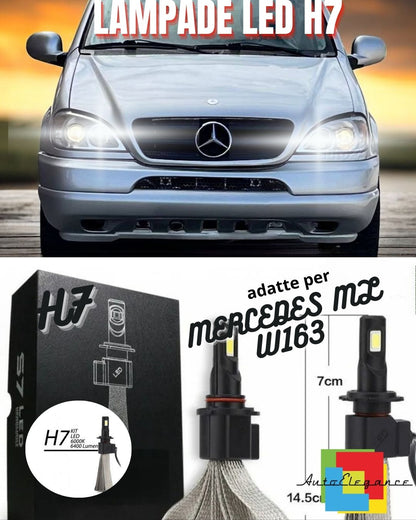 😎H7 LED KIT MERCEDES ML W163 6000K HIGH BEAM INSTANT ON😎 