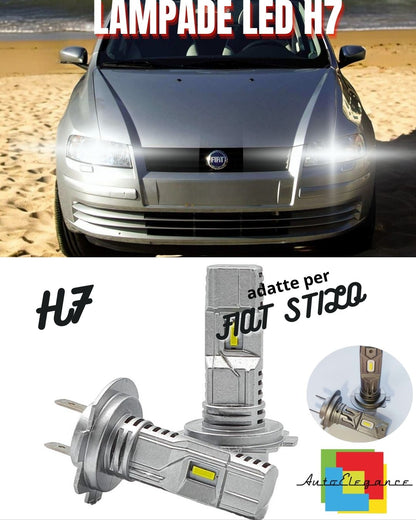 🌊KIT LED H7 PER FIAT STILO 6000K BIANCO 6000 LUMEN CANBUS ANABBAGLIANTI🌊