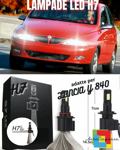 😍SPECIFIC H7 LED KIT LANCIA Y840 LOW BEAM 6400 LUMEN 6000K WHITE CANBUS😍 