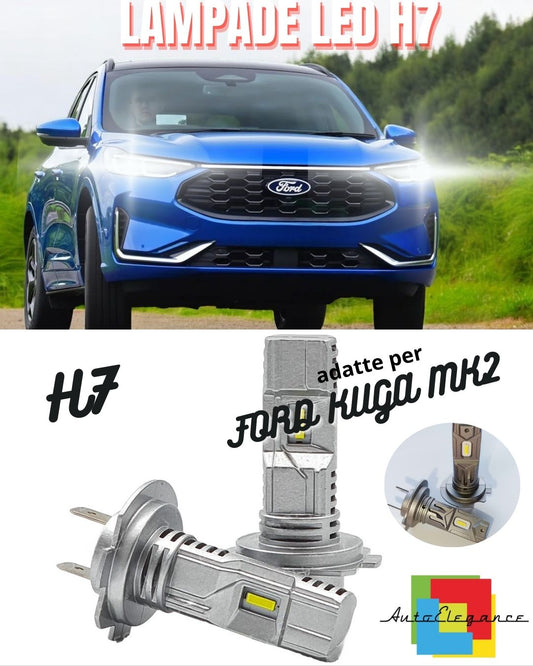 H7 LED KIT FOR FORD KUGA MK2 II 6000K WHITE 6000 LUMEN CANBUS LOW BEAM 