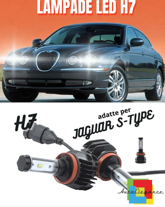 😍KIT LED H7 6000K CANBUS XENON 9800 LM LUMEN JAGUAR S-TYPE😍 