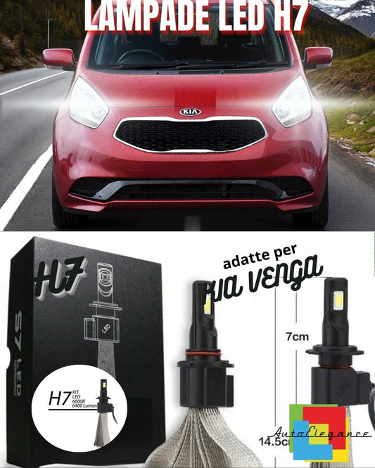 ❤️KIA VENGA LED LOW BEAM LAMP KIT LED H7 6000K WHITE NO ERROR❤️ 