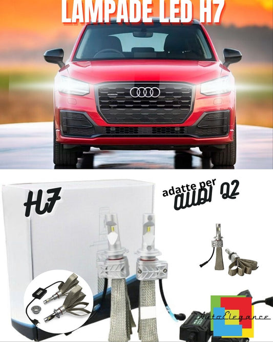 ✨H7 LED KIT 6500K FULL CANBUS 8000 LUMEN LED LAMPS FOR AUDI Q2✨ 