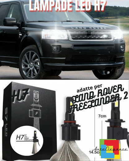 🖤KIT LED H7 LAND ROVER FREELANDER2 6000K6400 LUMEN ANABBAGLIANTI FINO AL 2010🖤