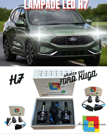 😍KIT LAMPADE ANABBAGLIANTI FORD KUGA LED CANBUS H7 6000K BIANCO XENON😍