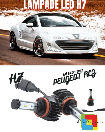 🔥KIT LED H7 6000K CANBUS XENON 9800 LM LUMEN PEUGEOT RCZ NO AVARIA LUCI🔥