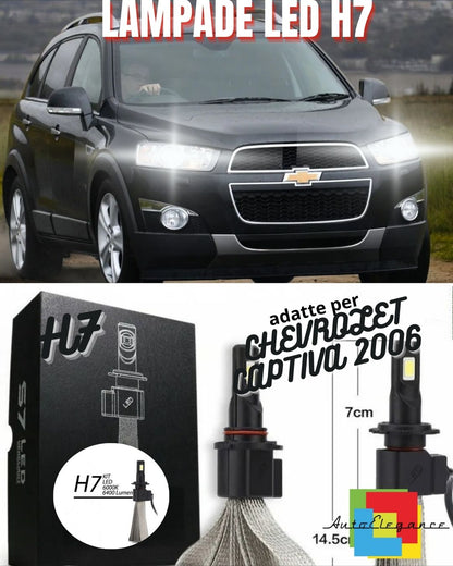 ✨CHEVROLET CAPTIVA 2006 LED LOW BEAM HEADLIGHT KIT + LED H7 6000K 6400 LUMEN✨