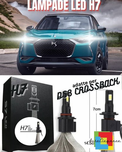 🤩DS3 CROSSBACK LED LOW BEAM LAMP KIT H7 6000K WHITE NO ERROR🤩