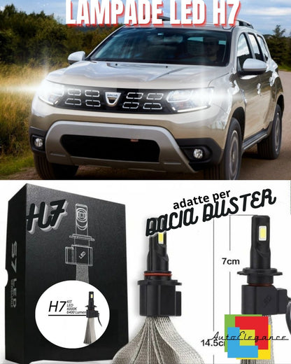 ⭐KIT LAMPADE ANABBAGLIANTI LED DACIA DUSTER LAMPADE LED H7 6000K NO ERROR⭐