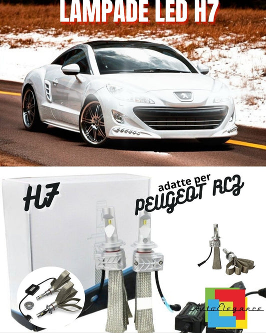 ⚡KIT LED H7 6500K FULL CANBUS 8000 LUMEN LED LAMPS FOR PEUGEOT RCZ⚡