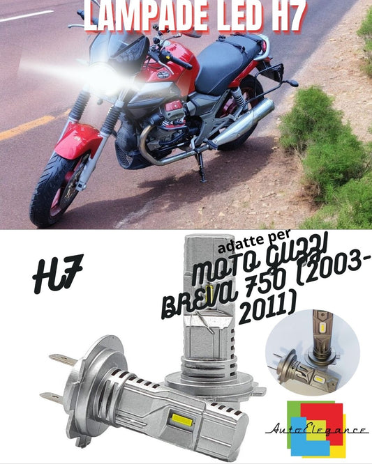 🤩LAMPADA LED H7 CANBUS PER ANABBAGLIANTI MOTO GUZZI BREVA 750 2 Pezzi🤩