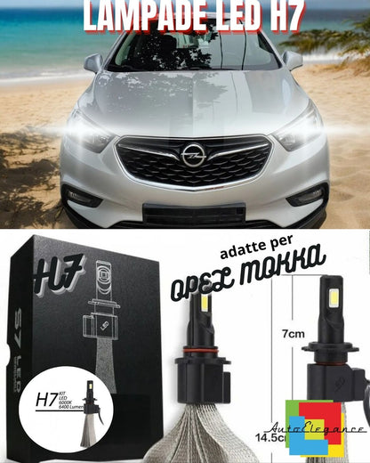 😎KIT FULL LED OPEL MOKKA LAMPADE LED H7 6000K BIANCO GHIACCIO NO ERROR😎