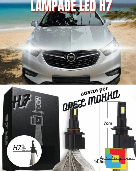 😎FULL LED KIT OPEL MOKKA LED LAMPS H7 6000K ICE WHITE NO ERROR😎
