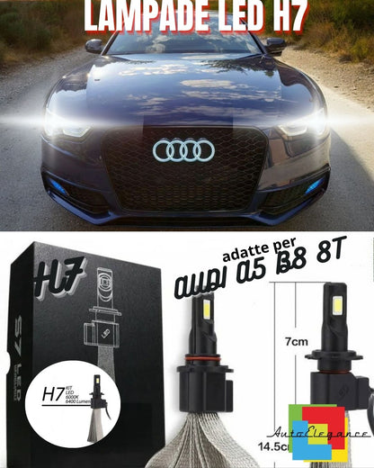 🖤AUDI A5 RESTYLING LED LOW BEAM LAMP KIT LED H7 6000K 6400 LUMEN🖤 