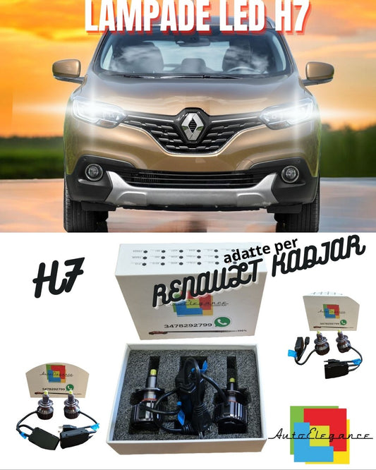 🧡FULL LED KIT H7 6000K CANBUS LED FOR RENAULT KADJAR LENTICULARS NO FAILURE🧡
