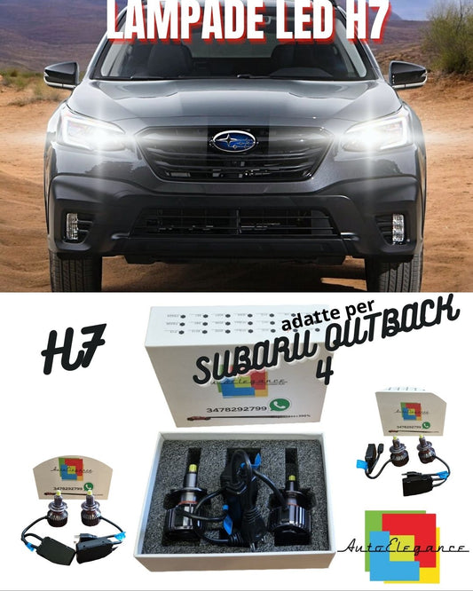 😎KIT FULL LED H7 CANBUS LED PER LENTICOLARI PER SUBARU OUTBACK 4 IV NO AVARIA😎