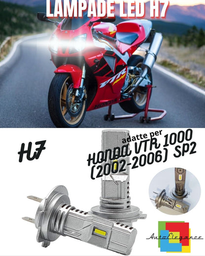 🤩H7 6000K CANBUS LED LAMP FOR LOW BEAM HONDA VTR 1000 SP2 2 Pieces🤩