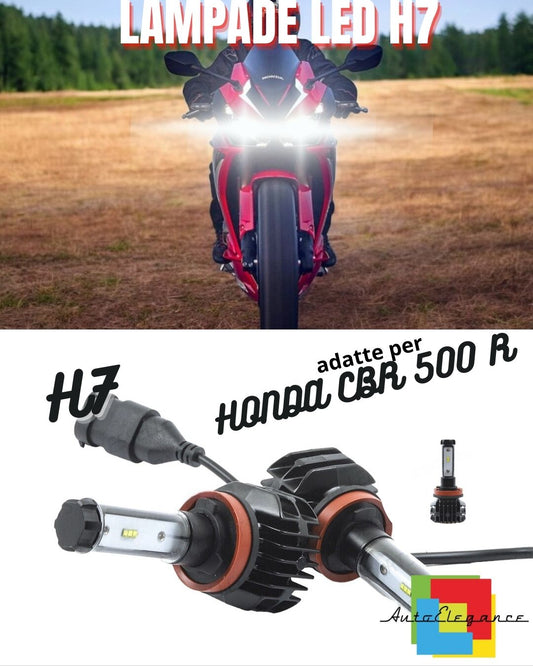 ⚡KIT LED H7 6000K CANBUS XENON 9800 HONDA CBR 500 R REAL LUMENS 2 Pieces⚡