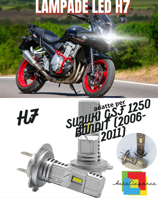 🖤H7 6000K CANBUS LED LAMP FOR LOW BEAM SUZUKI GSF 1250 BANDIT 2 Pieces🖤