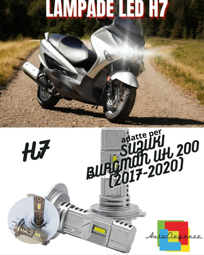 😍H7 6000K CANBUS LED LAMP FOR HIGH BEAM SUZUKI BURGMAN UH 200 2 Pieces😍