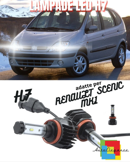 😍KIT LED H7 6000K CANBUS XENON 9800 LM LUMEN RENAULT SCENIC MK1 I😍