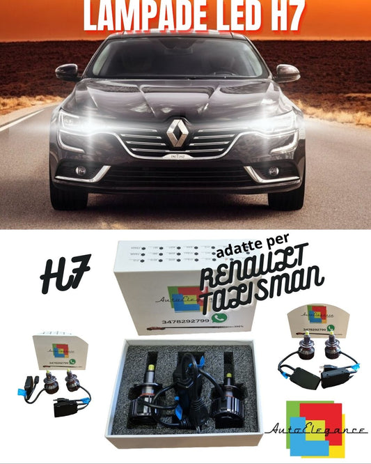 🔥FULL LED KIT H7 6000K CANBUS LED FOR RENAULT TALISMAN LENTICULARS NO FAILURE🔥