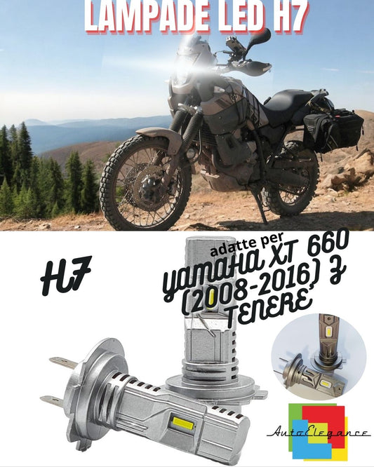 🔥H7 6000K CANBUS LED LAMP FOR HIGH BEAM YAMAHA XT 660 Z TENERE 2 Pieces🔥