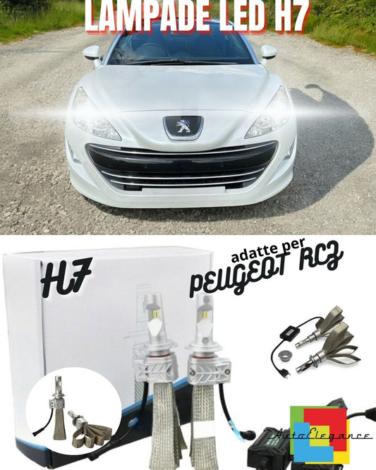 💥KIT LED H7 6500K FULL CANBUS 8000 LUMEN LED LAMPS FOR PEUGEOT RCZ💥