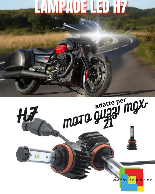 🚀KIT LED H7 6000K CANBUS XENON 9800 MOTO GUZZI MGX-21 LUMEN🚀 
