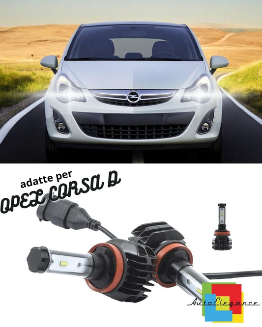 🤍KIT LED H7 6000K CANBUS XENON 9800 LM LUMEN OPEL CORSA D RESTYLING NO FAILURE🤍 