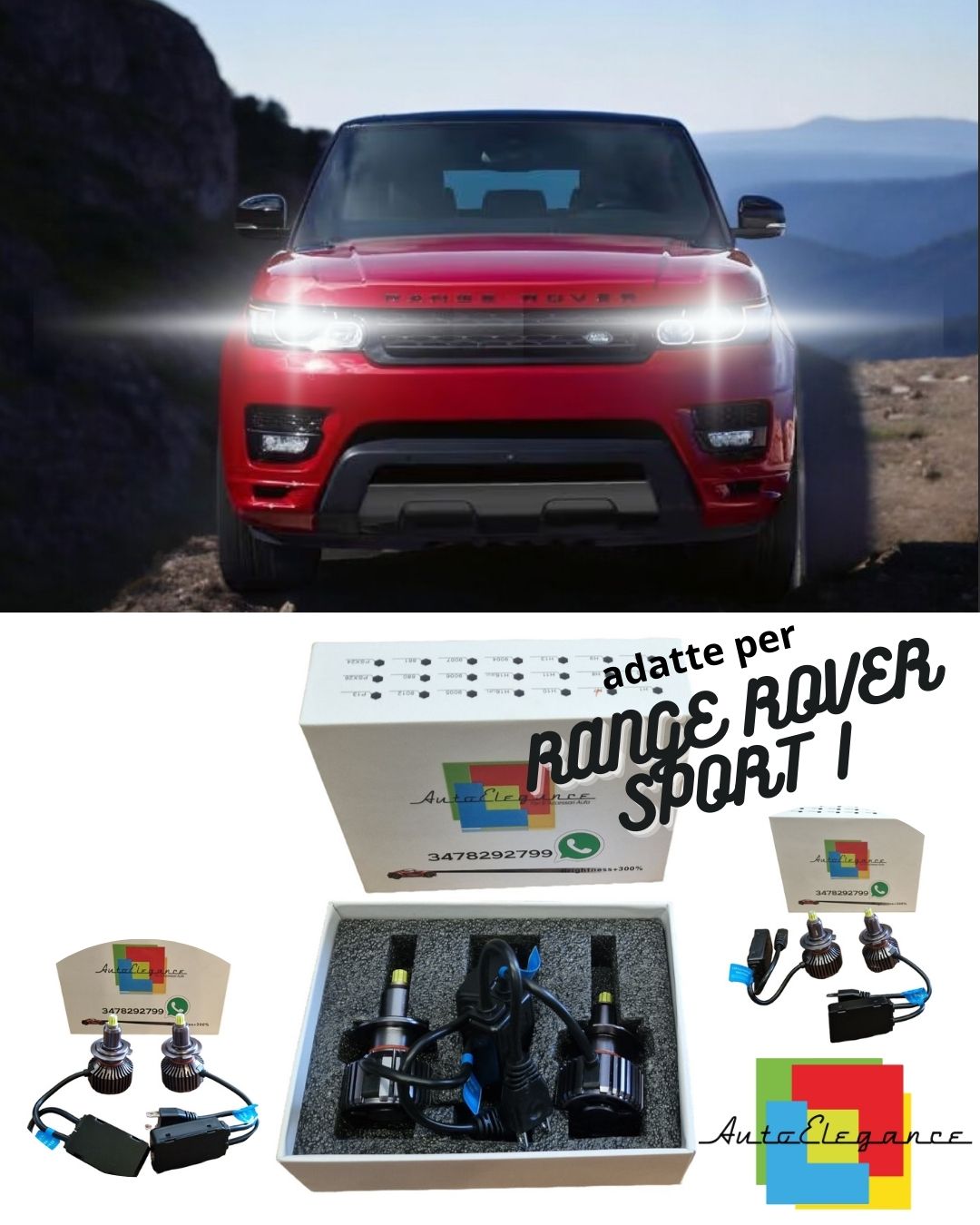 ❤️FULL LED KIT H7 6000K CANBUS LED FOR RANGE ROVER SPORT I LENTICULARS❤️ 