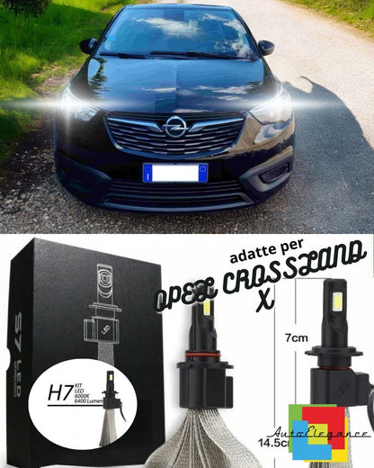 🖤FULL LED KIT OPEL CROSSLAND X LEDH7 6000K ICE WHITE DAZZLING CANBUS🖤 