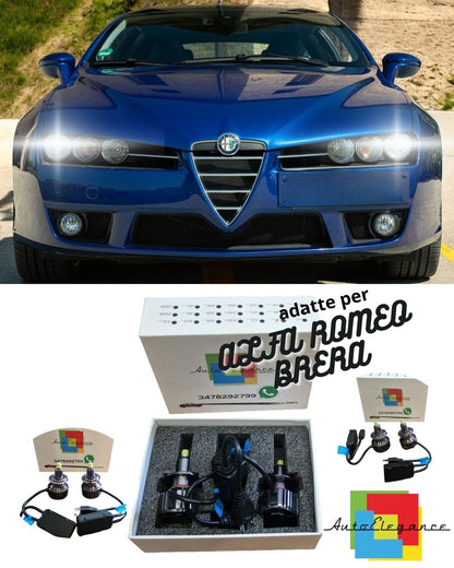 😍FULL LED KIT ALFA ROMEO BRERA LED LAMPS H7 6000K WHITE 9600 LUMEN😍 