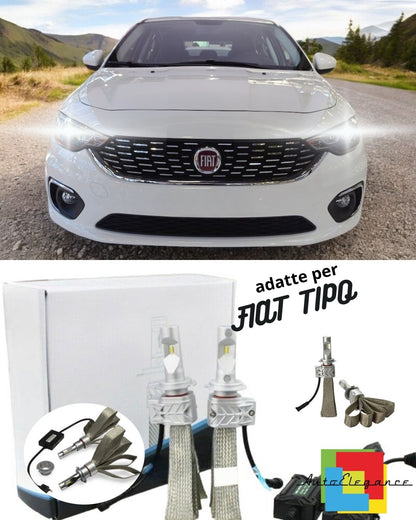 🤍KIT LED H7 6500K FULL CANBUS 8000 LUMEN LED LAMPS FOR FIAT TIPO🤍 