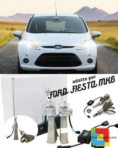 🤍KIT LED H7 6500K FULL CANBUS 8000 LUMEN LED LAMPS FOR FORD FIESTA MK6🤍 
