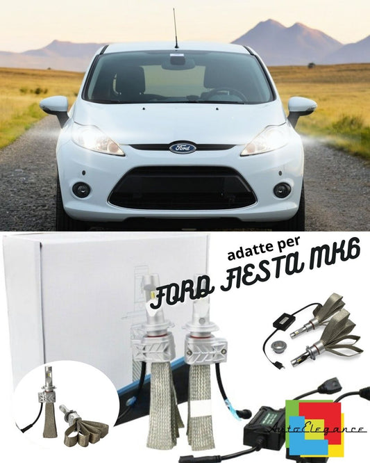 🤍KIT LED H7 6500K FULL CANBUS 8000 LUMEN LED LAMPS FOR FORD FIESTA MK6🤍 