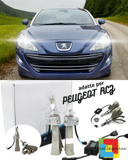 KIT LED H7 6500K FULL CANBUS 8000 LUMEN LED LAMPADE PER PEUGEOT RCZ