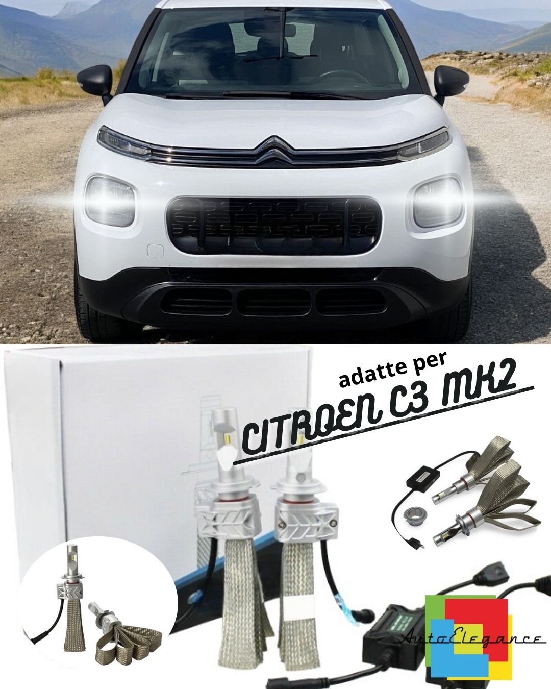✨LED KIT H7 6500K FULL CANBUS 8000 LUMEN LED LAMPS FOR CITROEN C3 MK2 II✨ 
