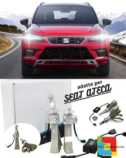 🔥KIT LED H7 6500K FULL CANBUS 8000 LUMEN LED LAMPS FOR SEAT ATECA NO ERROR🔥 
