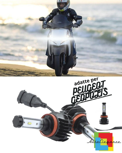 🌊KIT LED H7 6000K CANBUS XENON 9800 PEUGEOT GEOPOLIS LUMEN🌊