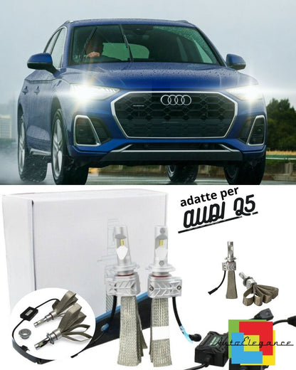 🌧️KIT LED H7 6500K FULL CANBUS 8000 LUMEN LED LAMPS FOR AUDI Q5🌧️ 