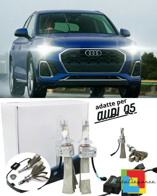 🌧️KIT LED H7 6500K FULL CANBUS 8000 LUMEN LED LAMPS FOR AUDI Q5🌧️ 
