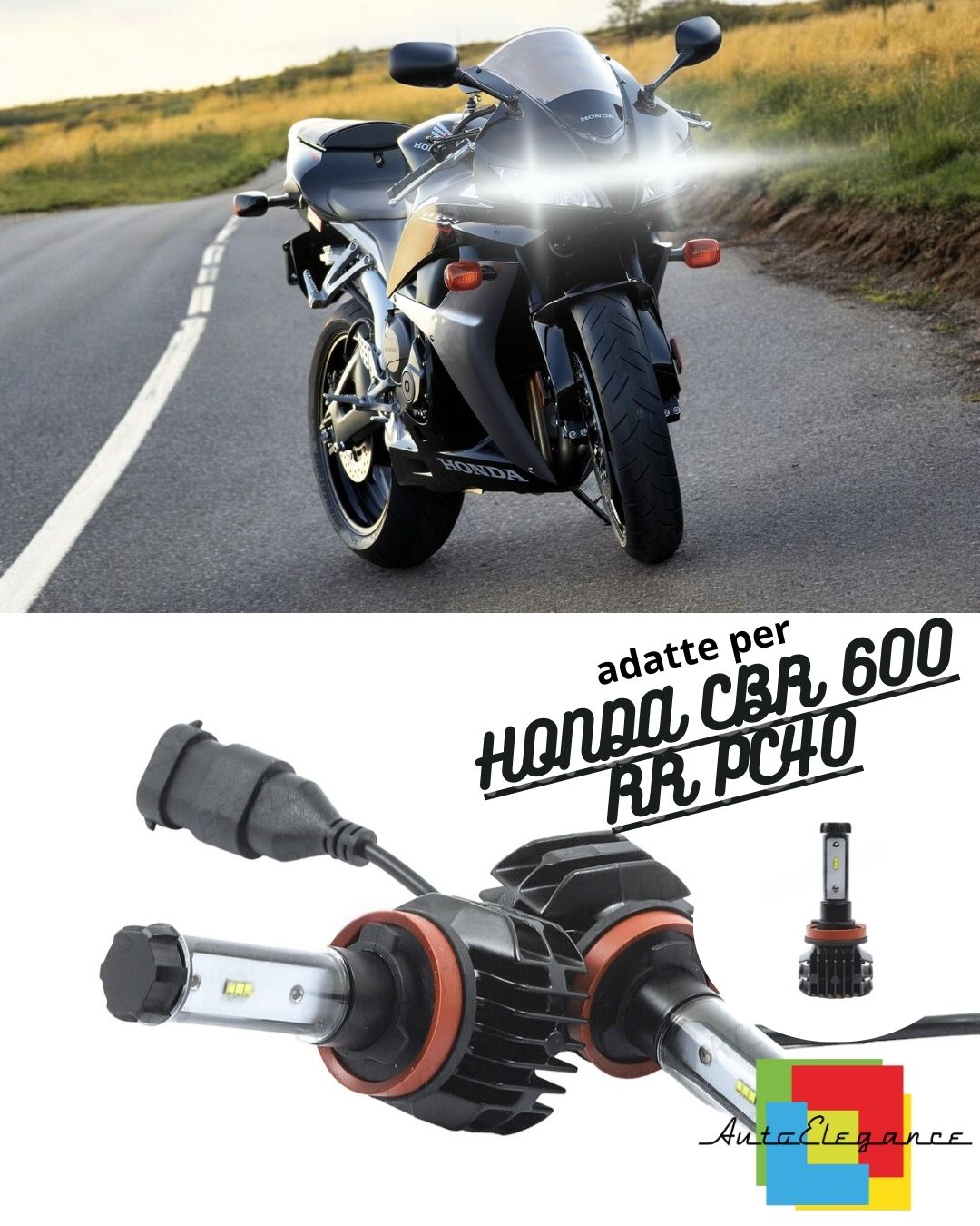 ☀️KIT LED H7 6000K CANBUS XENON 9800 HONDA CBR 600 RR PC40 LUMEN LAMPS☀️ 