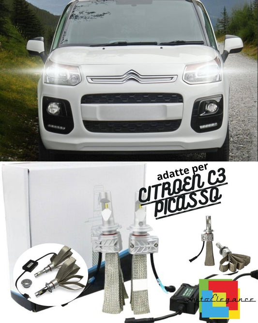 😍KIT LED H7 6500K FULL CANBUS 8000 LUMEN LED LAMPS FOR CITROEN C3 PICASSO😍 